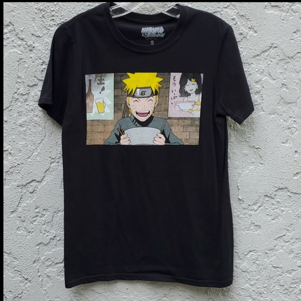 2 Black Naruto Shippuden Short Sleeve T-Shirts Size Small - Picture 2 of 10